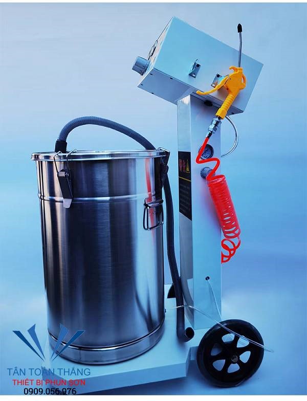 Combo Lò Sấy Sơn Tĩnh Điện loại nhỏ + Máy phun sơn