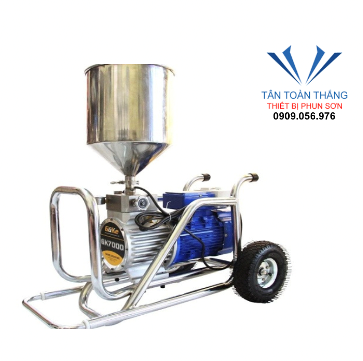 Máy phun bột - thiết bị không thể thiếu trong mọi công trình xây dựng hiện đại