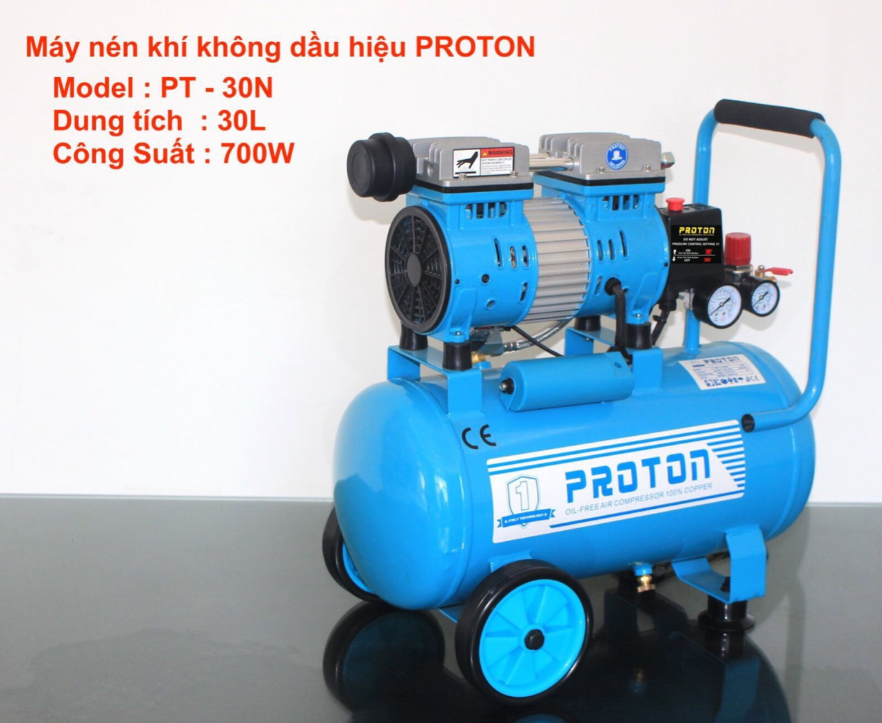 Máy nén khí không dầu PROTON 30 lít