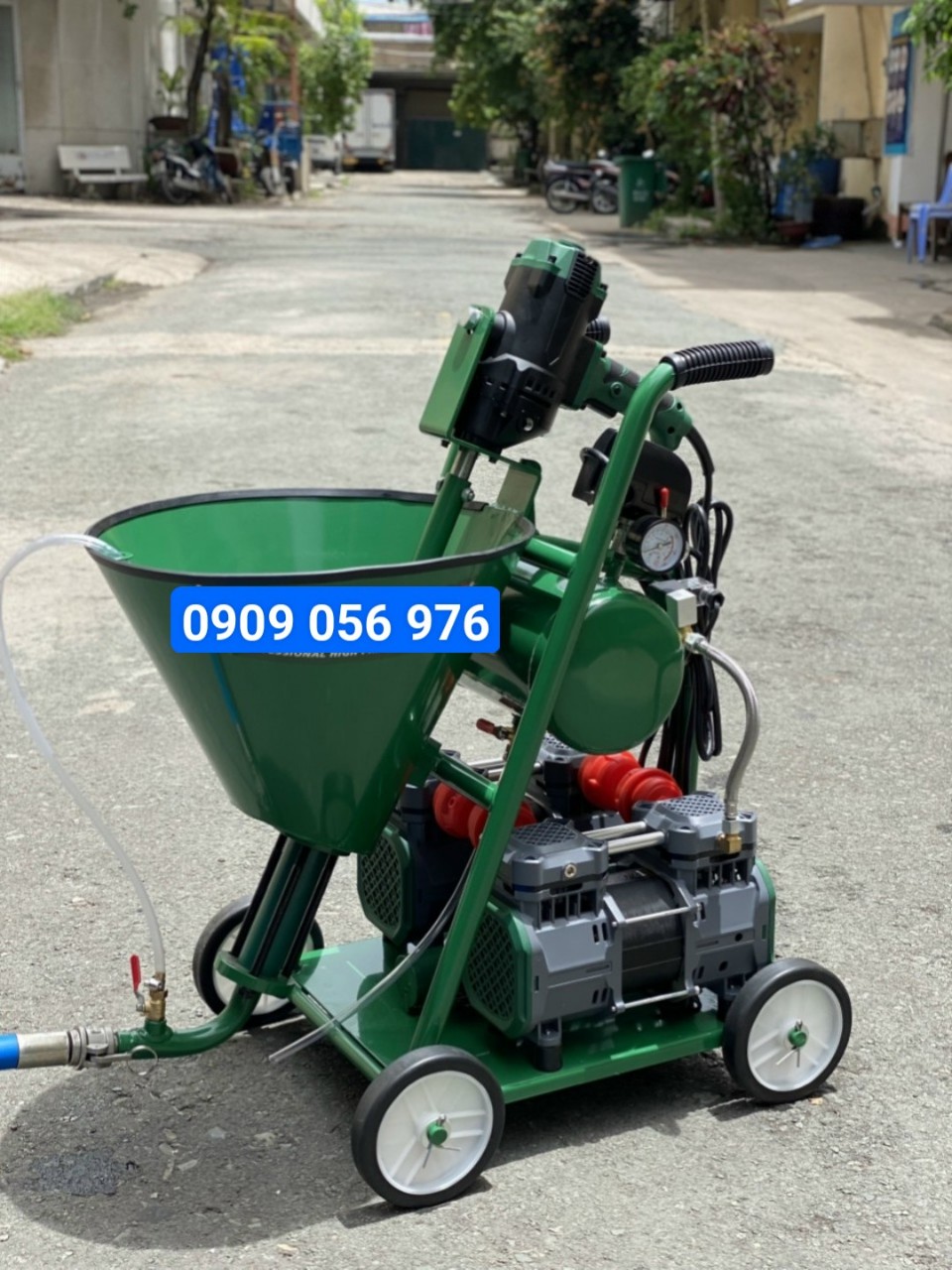 MÁY PHUN SƠN CHỐNG THẤM C5 ( 2 motor nén khí )
