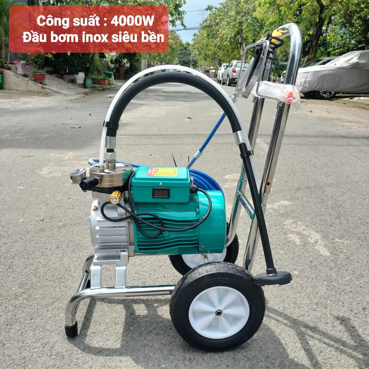 Máy phun sơn DP-800 ( đầu bơm INOX )